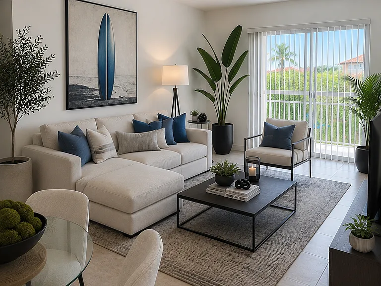 Living room
Virtual staging- Furniture not included