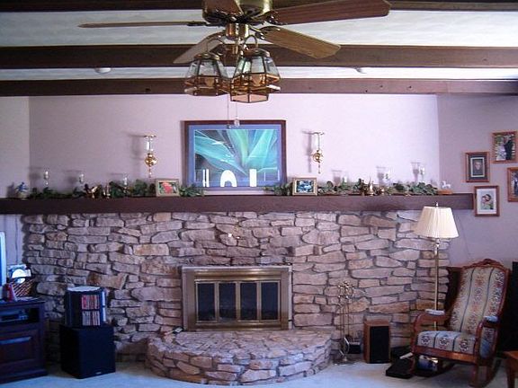 Sunken Great Room with Fireplace