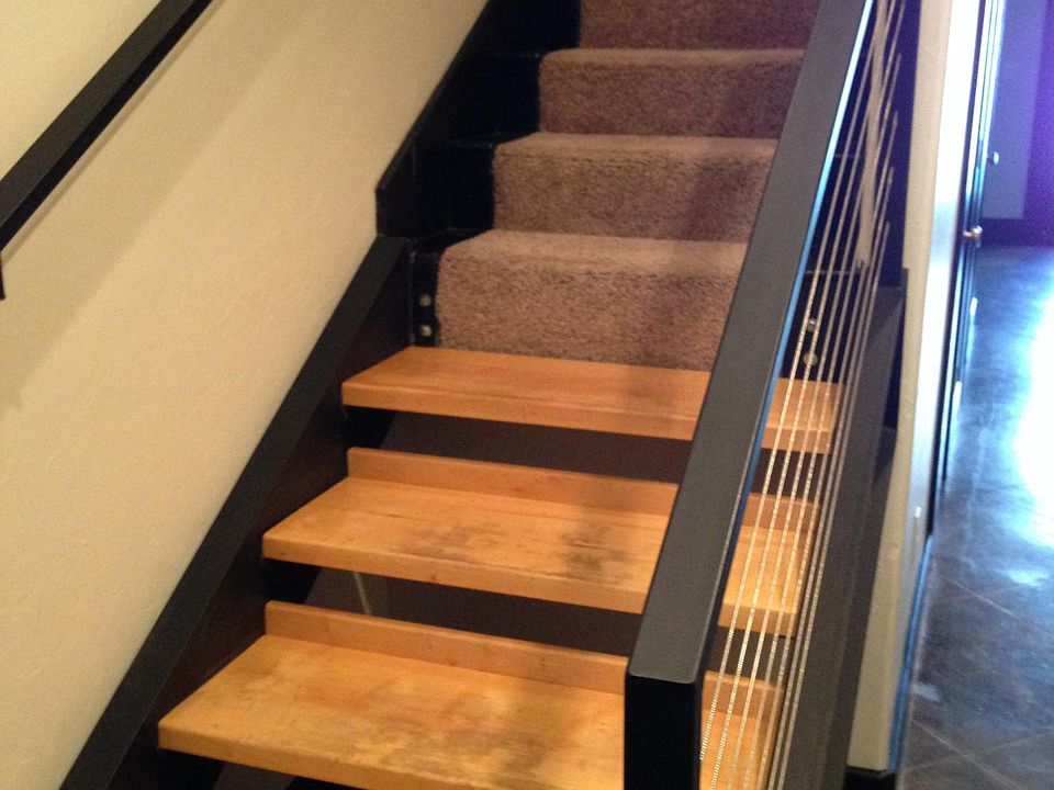 Industrial feel stair case