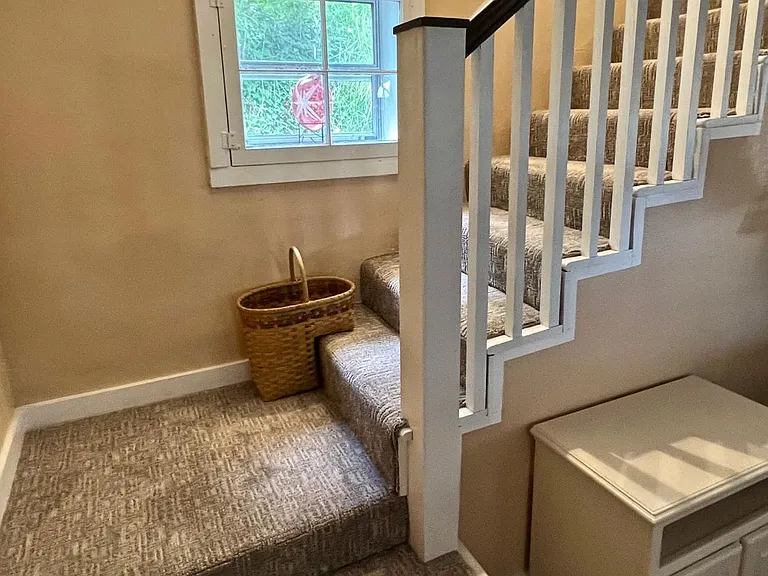 Stairs to second level.