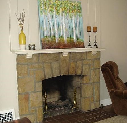 Stone Fireplace
