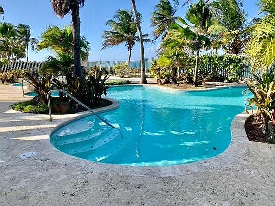 2 swimming pools, one of them is an adult swimming pool.