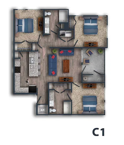 Floor plan C1