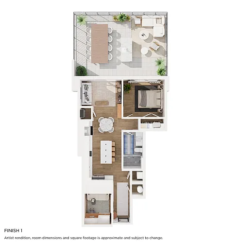 Floor plan A2 with Den