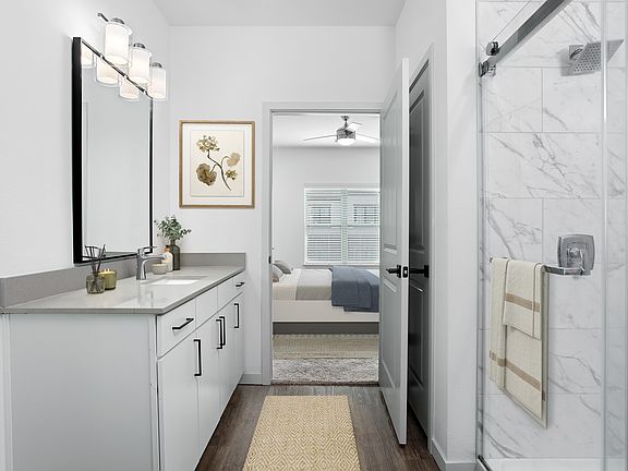 Refresh and recharge in a spa-inspired bathroom.