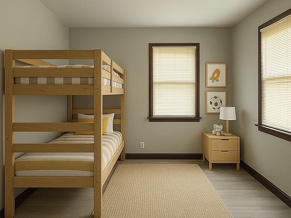 virtually staged bedroom