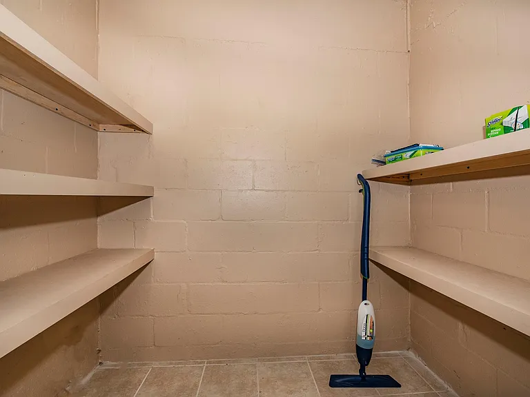 Storage room off of the porch