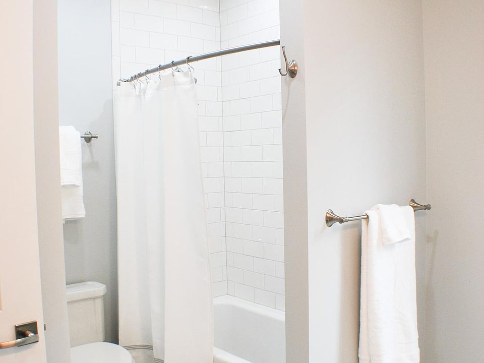 Bathroom - soaking tub with shower.
(decor items not included)