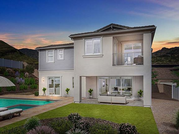 Royal Oaks Model Backyard rendering for decoration purpose only
