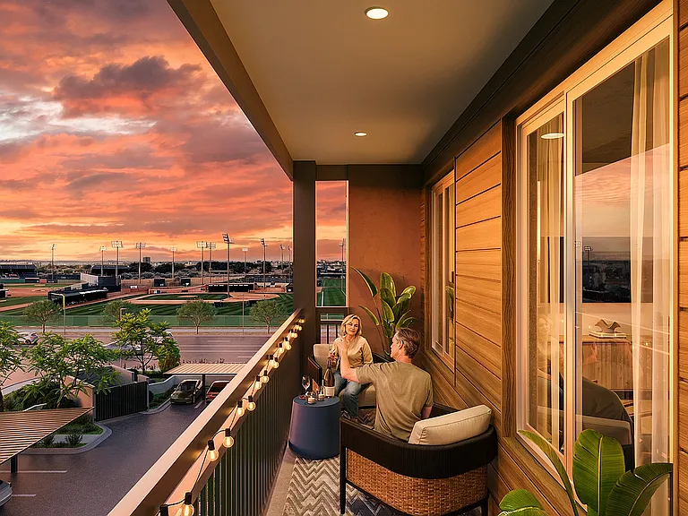 Patio at Sunset