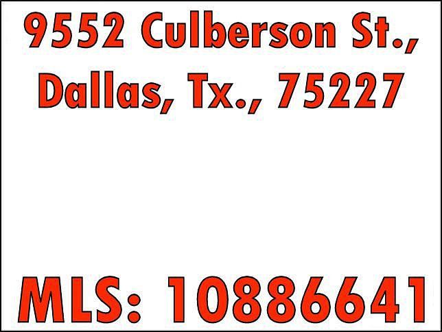 9552 Culberson - MLS: 1086641