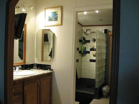 His side of bathroom