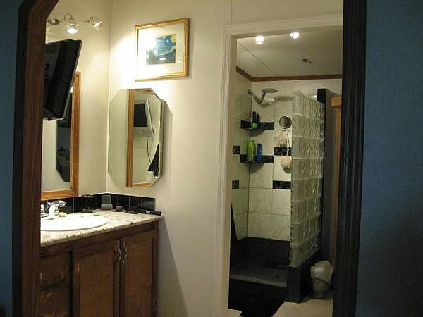 His side of bathroom