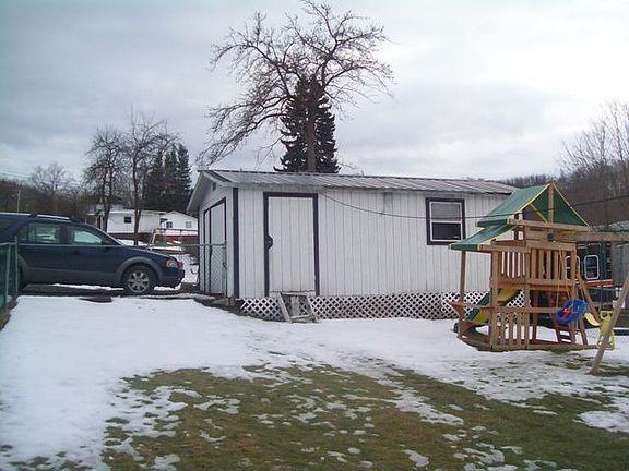 backyard and detached garage