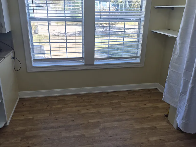 Dining area with pantry closed.