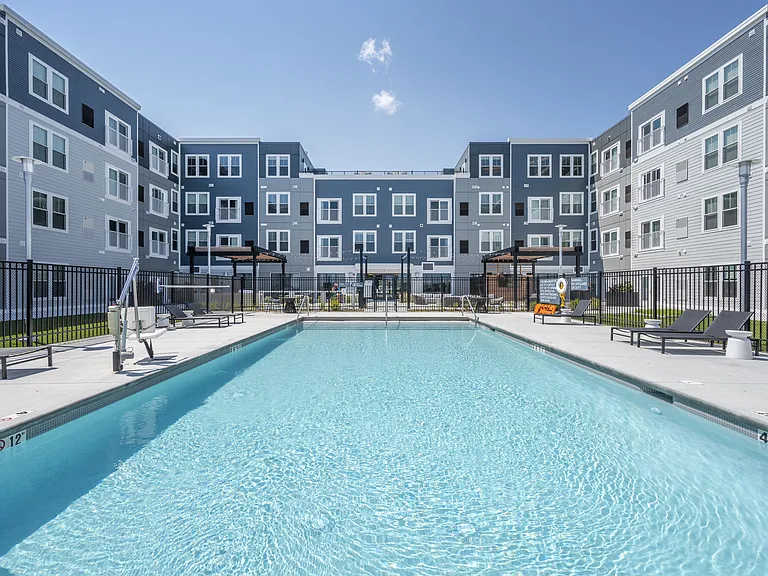 Pool With Building In Background