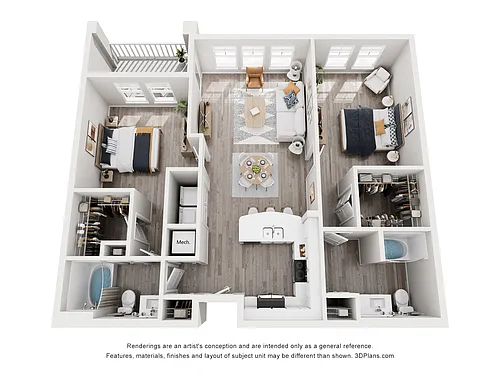 Floor plan B2BR
