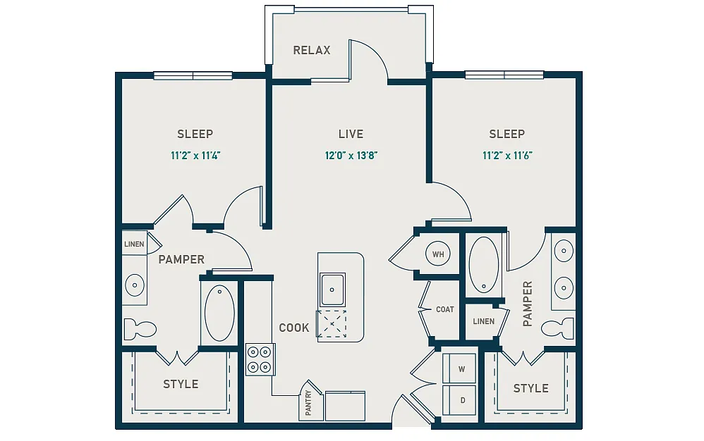 Floor plan B1 B2