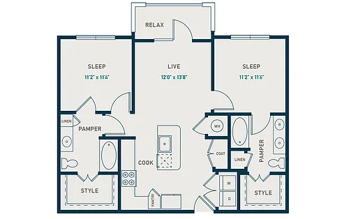 Floor plan B1 B2