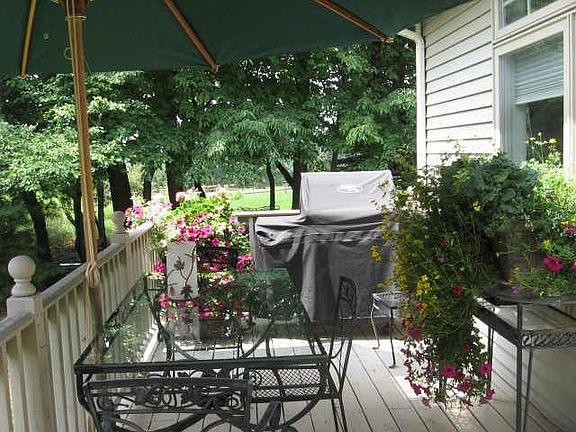 Relax on your patio in a peaceful setting
