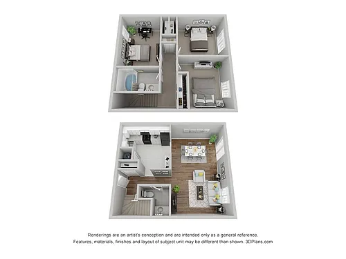 Floor plan 3x1.5 Standard Townhome