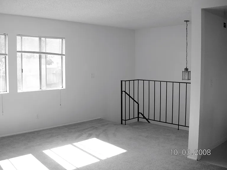 Top of the stairs where the two bedrooms are and linen closet, water heater and furnace.