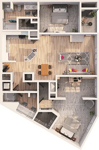 Floor plan Drexel - B4