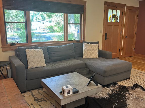 Large bay window in living room