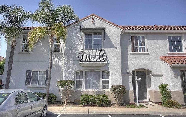 Front of townhouse