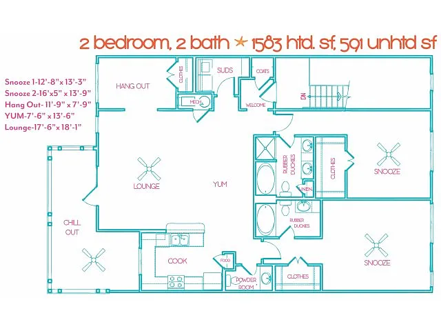 Floor plan Freckled Frog Fish