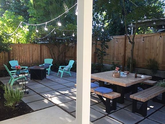 Private backyard