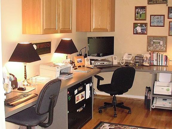 Office with cabinets