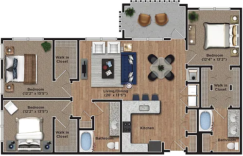 Floor plan 3A