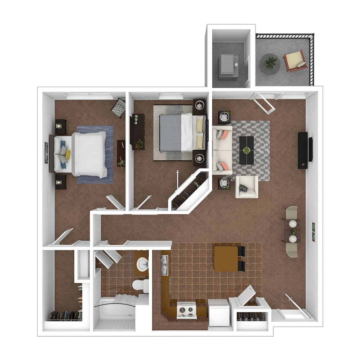 Floor plan 2 BD