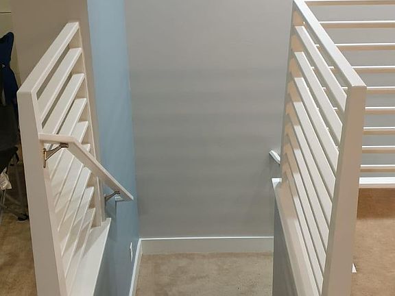 STAIRS FROM 1ST FLOOR TO LIVING/KITCHEN 2ND FLOOR