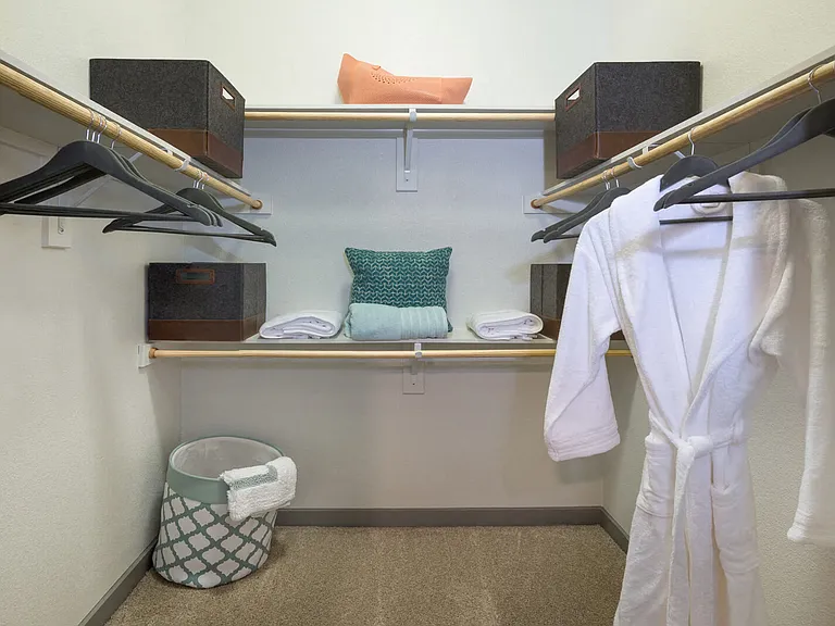 Closets with built-in shelving