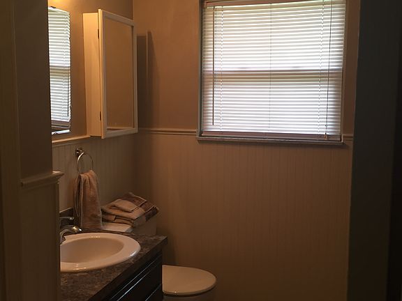 Wainscot bath on main level