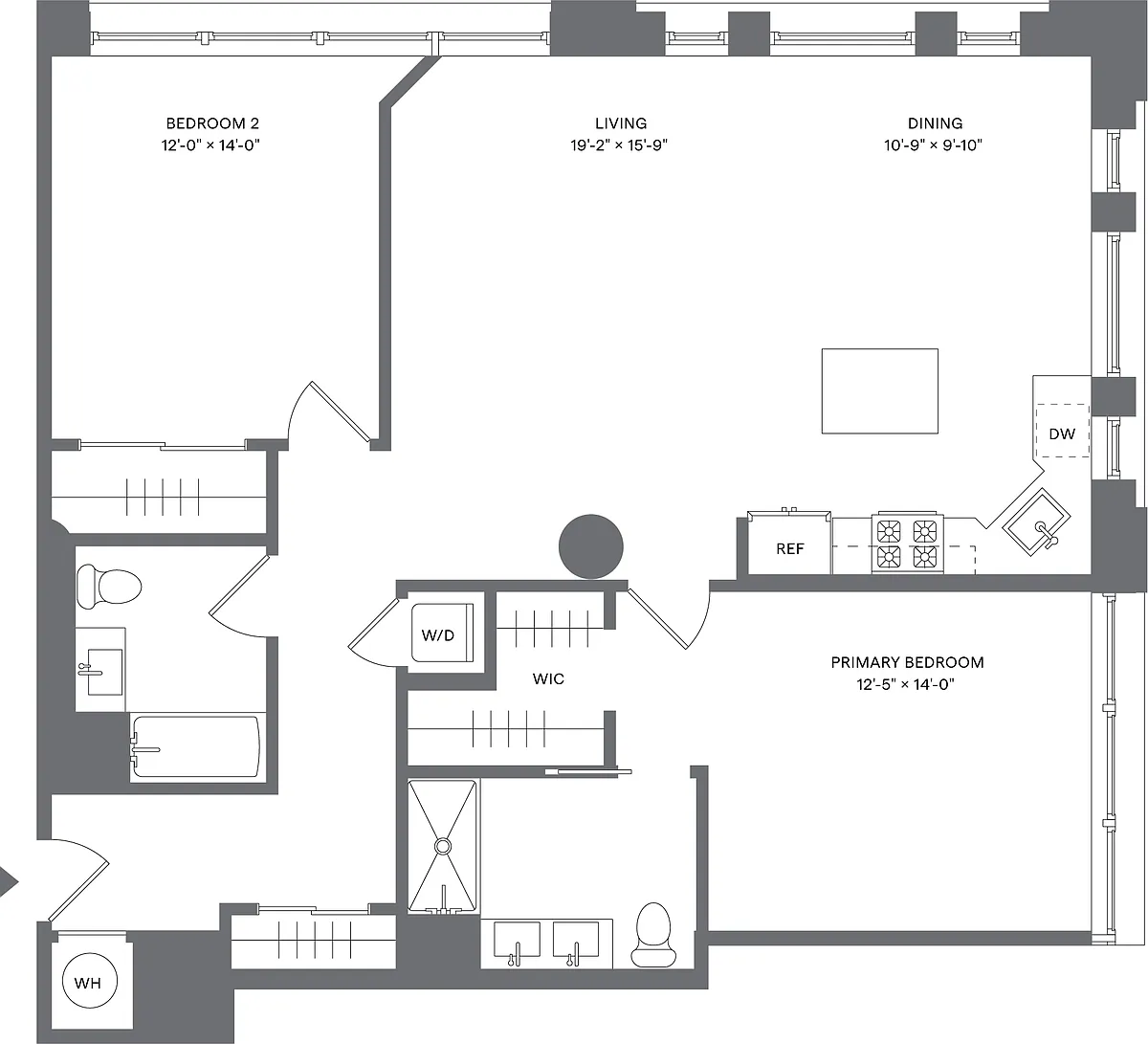 Floor plan 2 Bed/2 Bath_B4