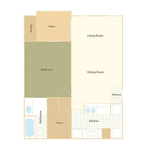 Floor plan A1 Renovated