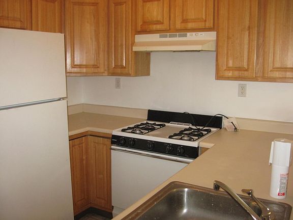 Kitchen opens to living room