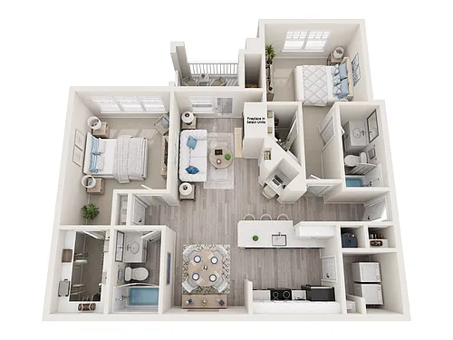 Floor plan B2 Renovated