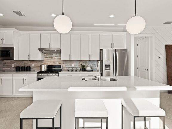 Kitchen with ample storage options