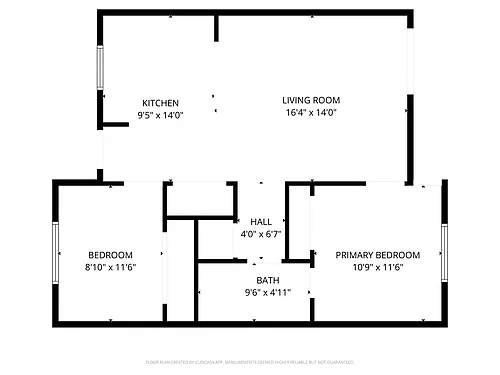 Floor plan 2 bedroom detached garage