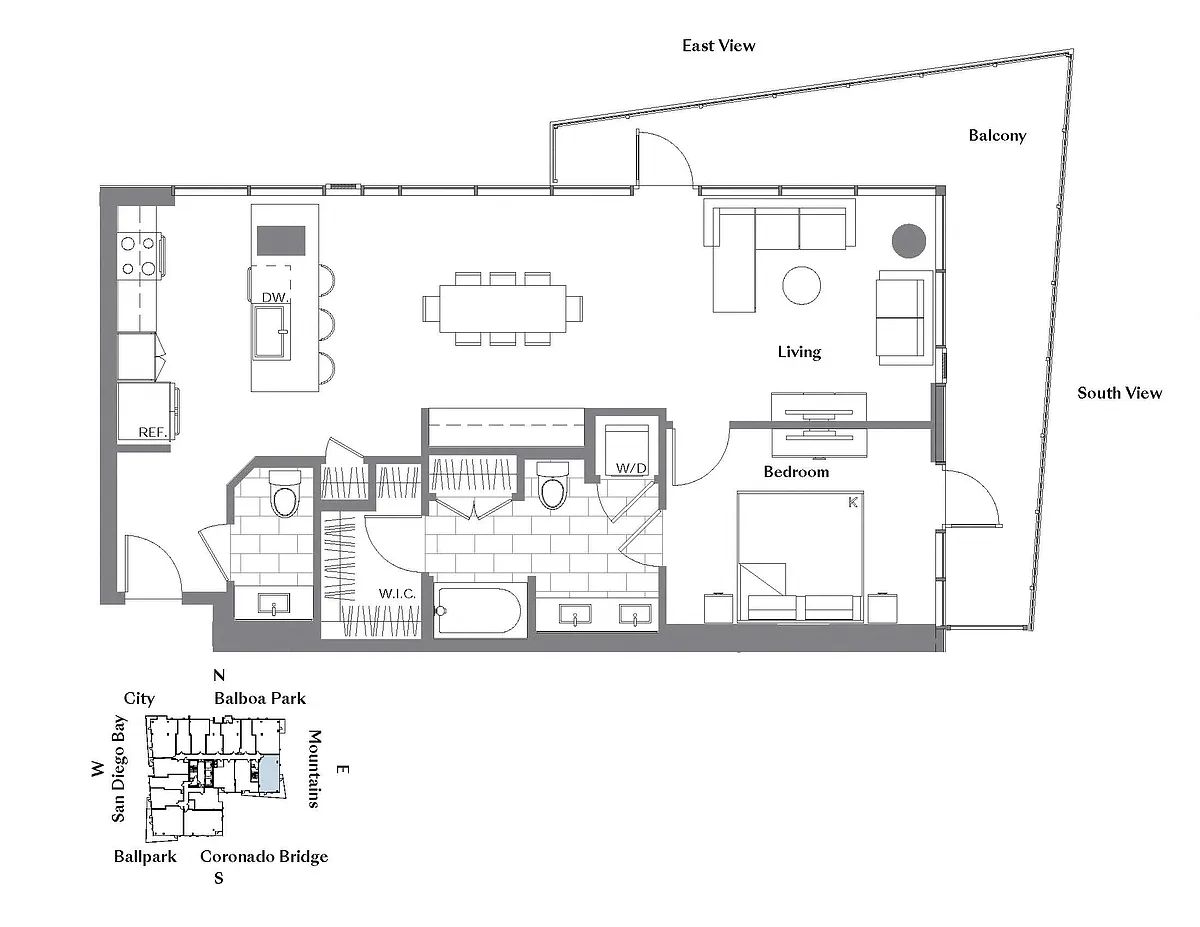 Floor plan 1H