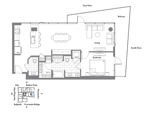 Floor plan 1H