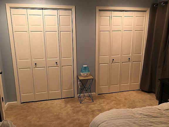 Master bedroom closets 