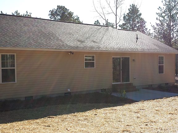Rear yard and patio