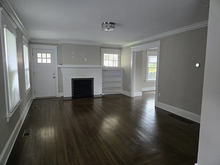 Living Room with Attached Side Porch