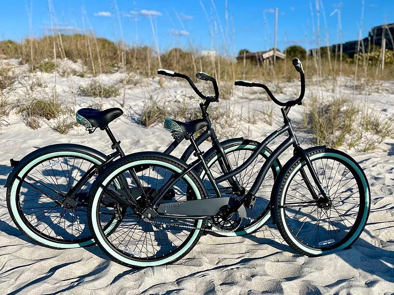 Two beach cruisers included!