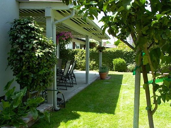 Beautifully landscaped garden oasis
